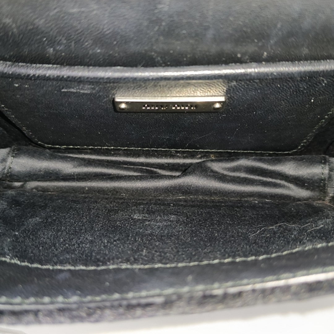 Fabric Shoulder Bag Black