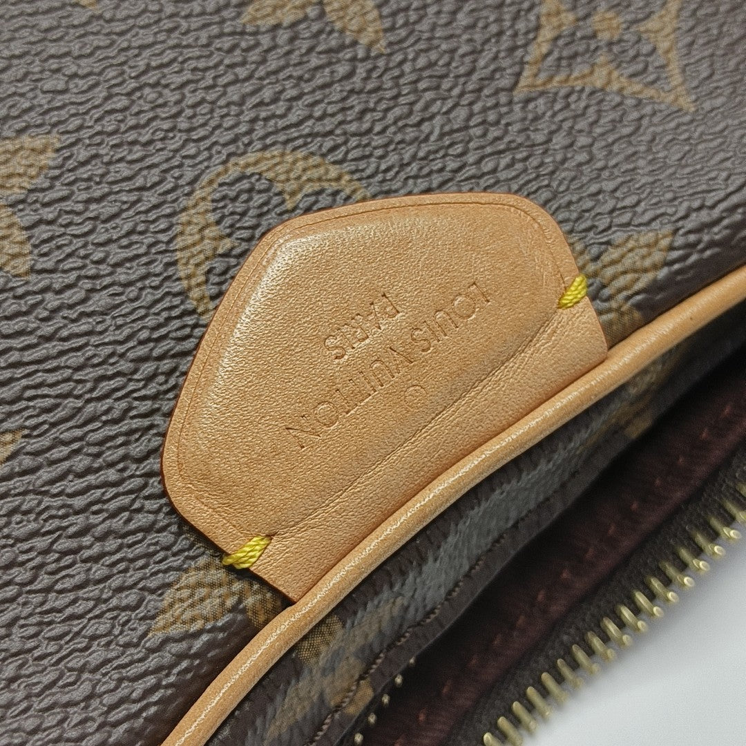 CROISSANT Monogram Coated Canvas Brown