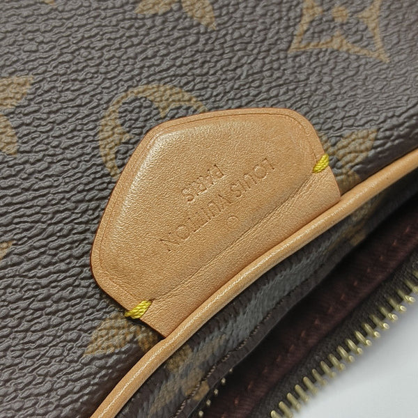 CROISSANT Monogram Coated Canvas Brown