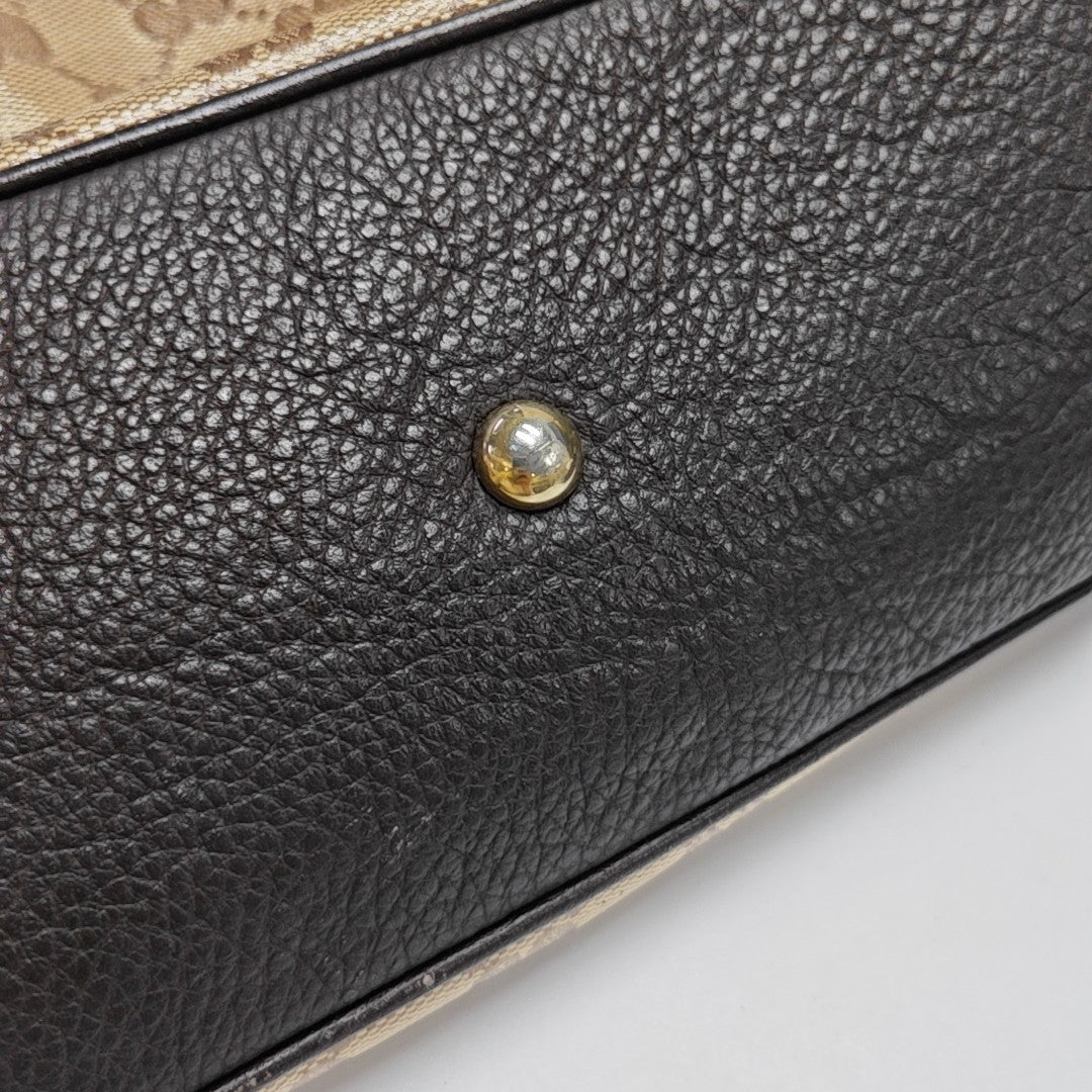 Princy Monogram Coated Canvas Brown