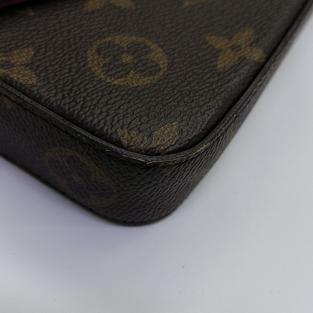 FÉLICIE Monogram Coated Canvas Brown