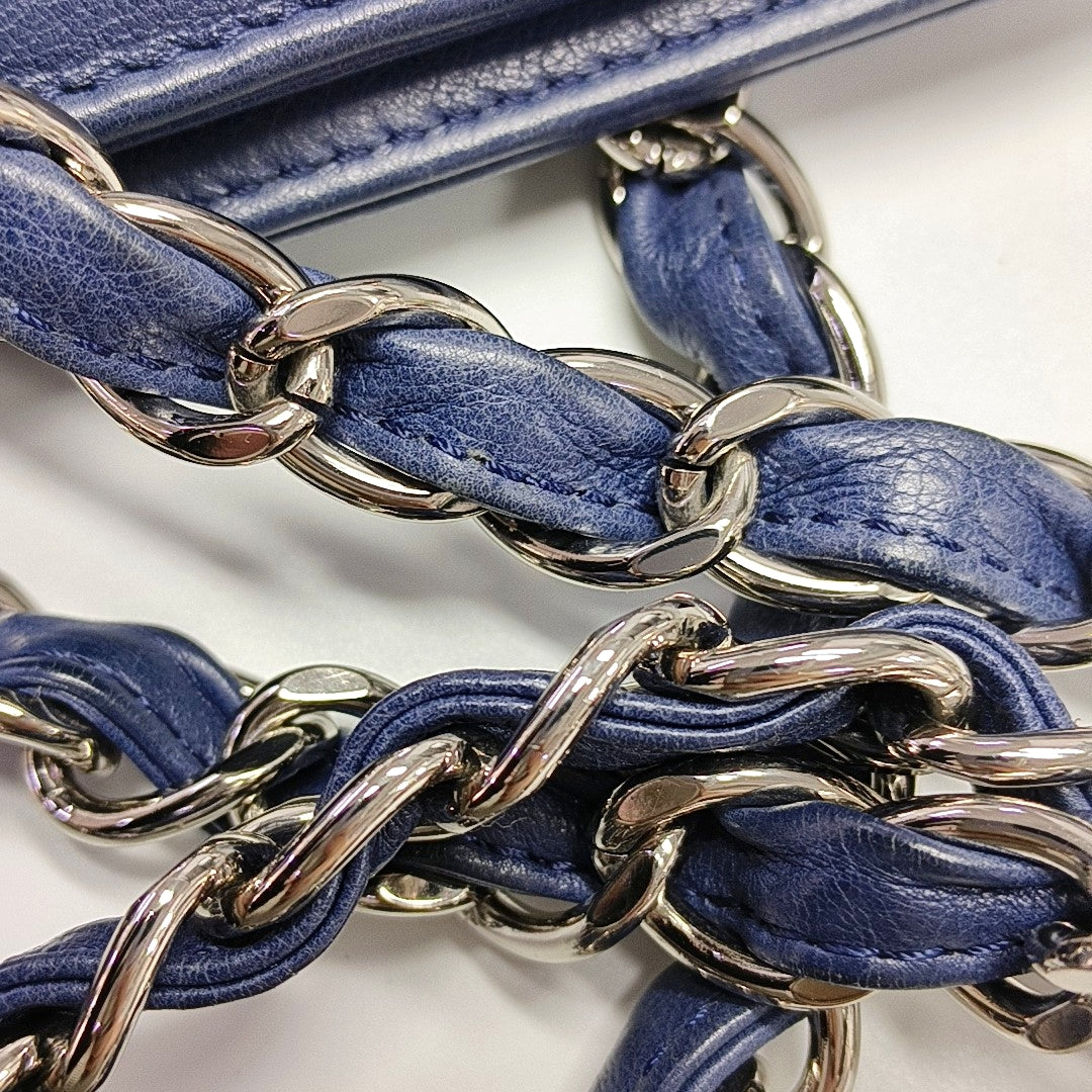 Quilted Calfskin Blue
