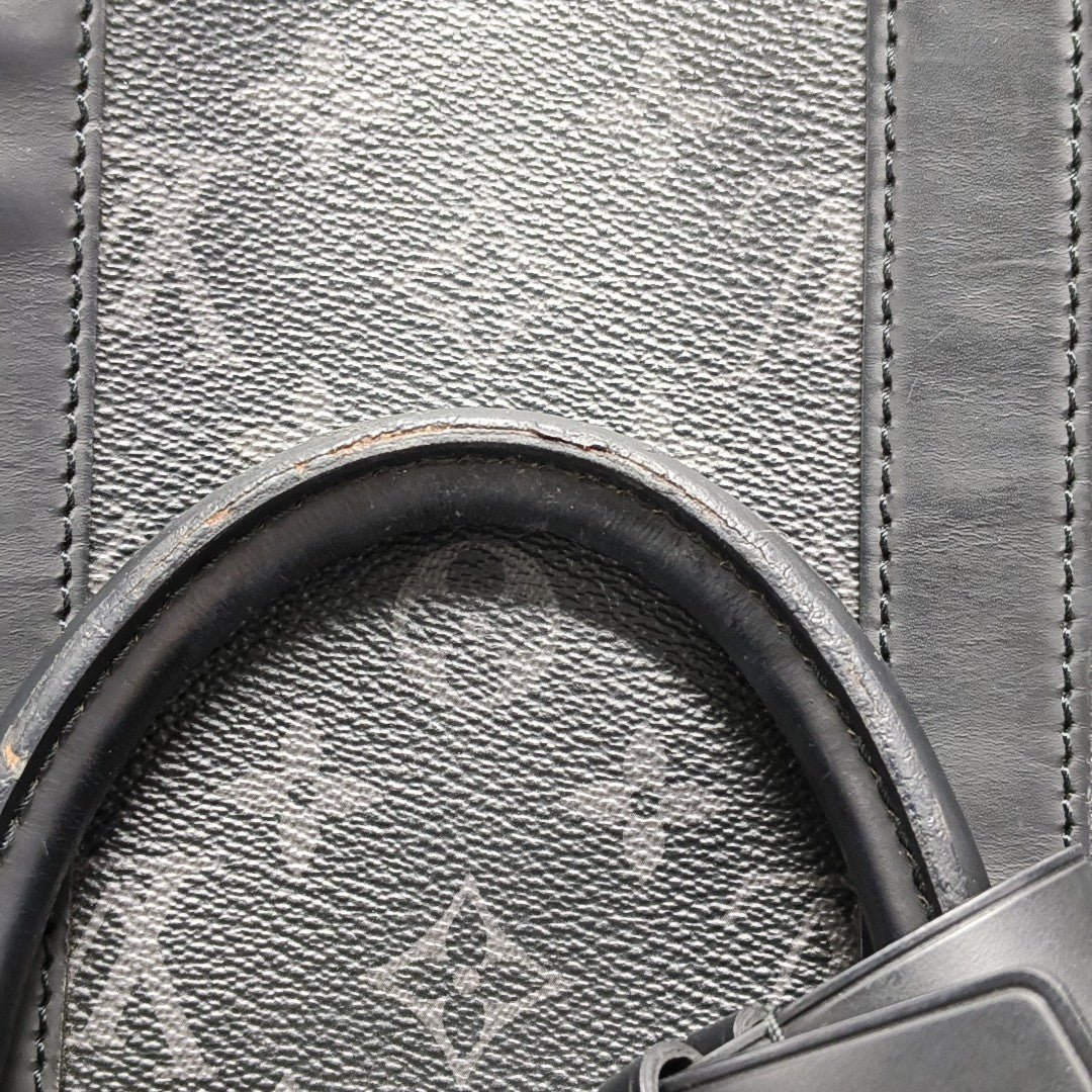 KEEPALL 45 Monogram Coated Canvas Black