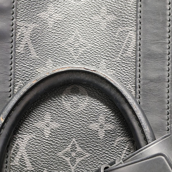 KEEPALL 45 Monogram Coated Canvas Black