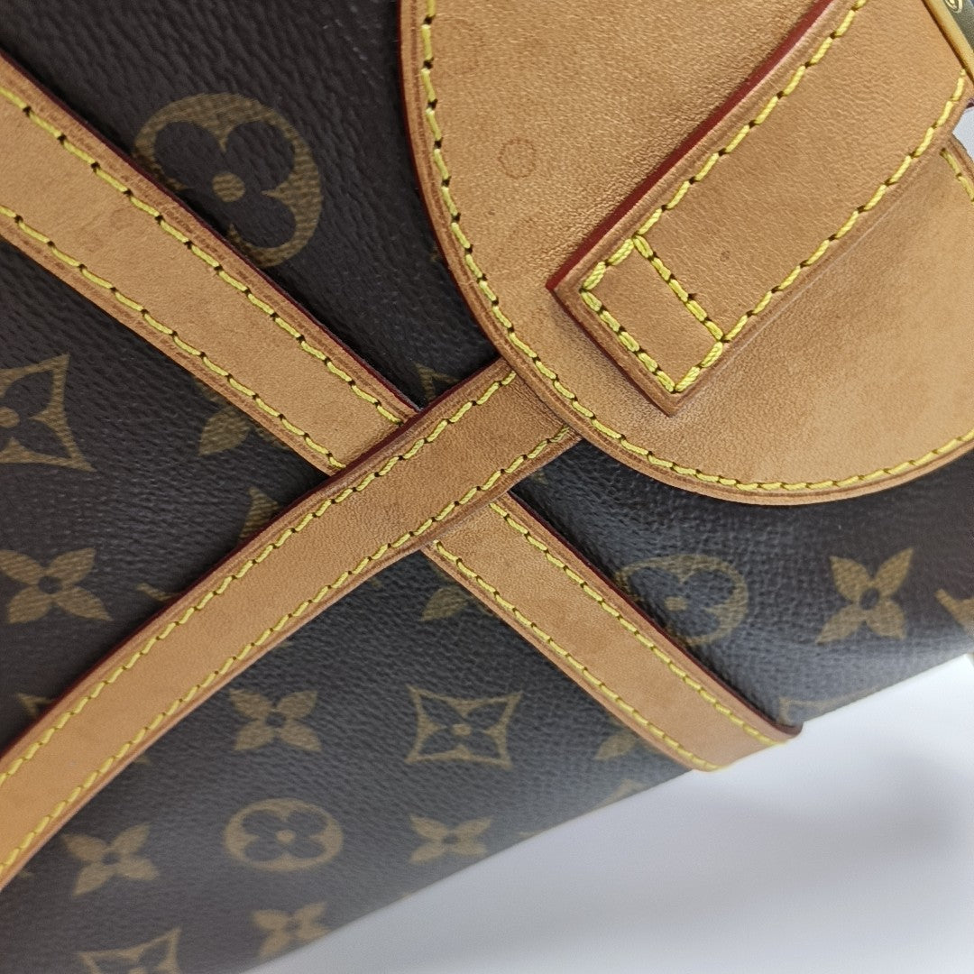 DUFFLE Monogram Coated Canvas Brown
