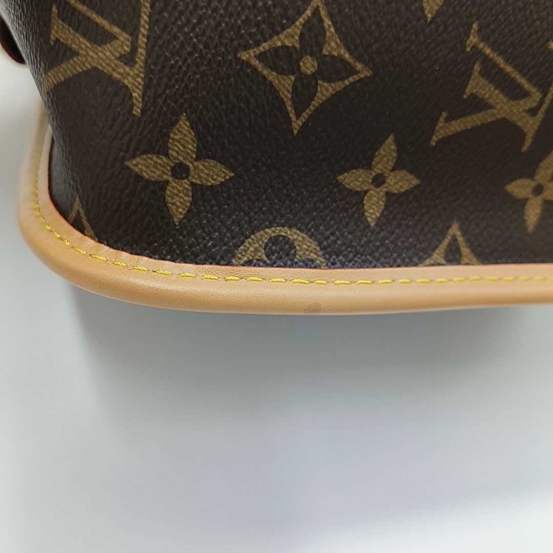 DIANE Monogram Coated Canvas Brown