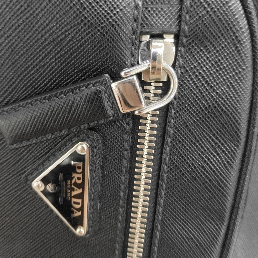 Calfskin Shoulder Bag Black
