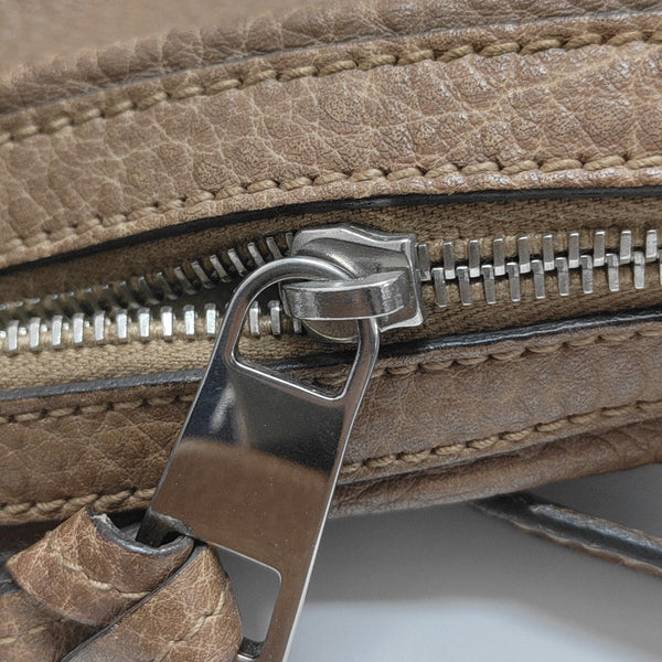 Calfskin Shoulder Bag Brown