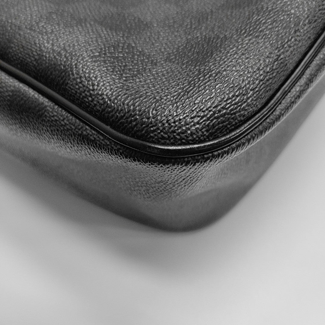 DISTRICT GM Damier Graphite Coated Canvas Black
