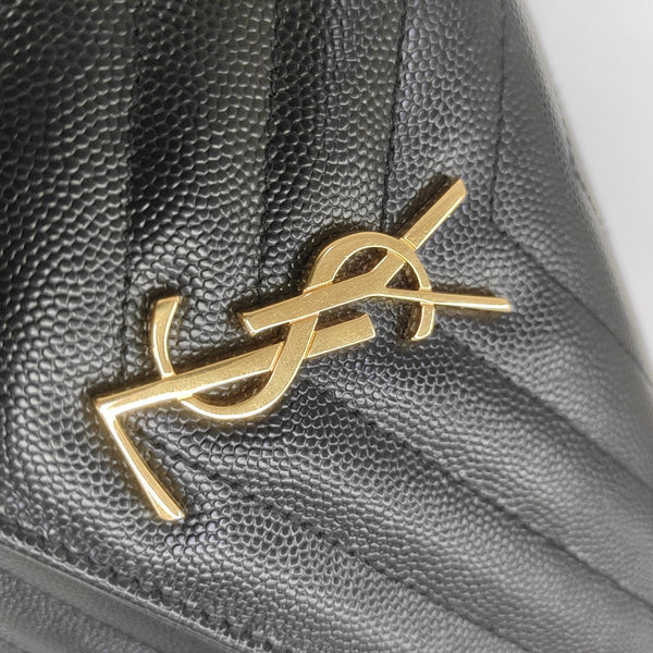 MONOGRAM WOC Chevron Calfskin Black