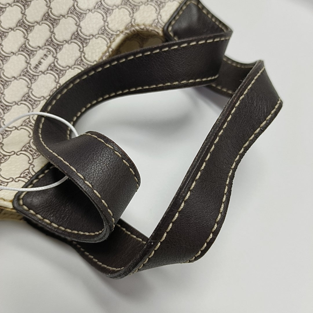 Coated Canvas Tote Bag White