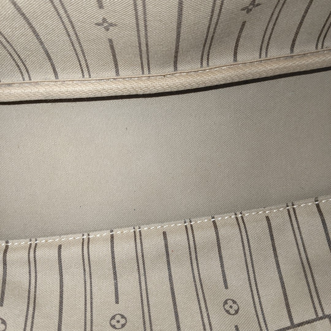 NEVERFULL MM Monogram Coated Canvas Brown
