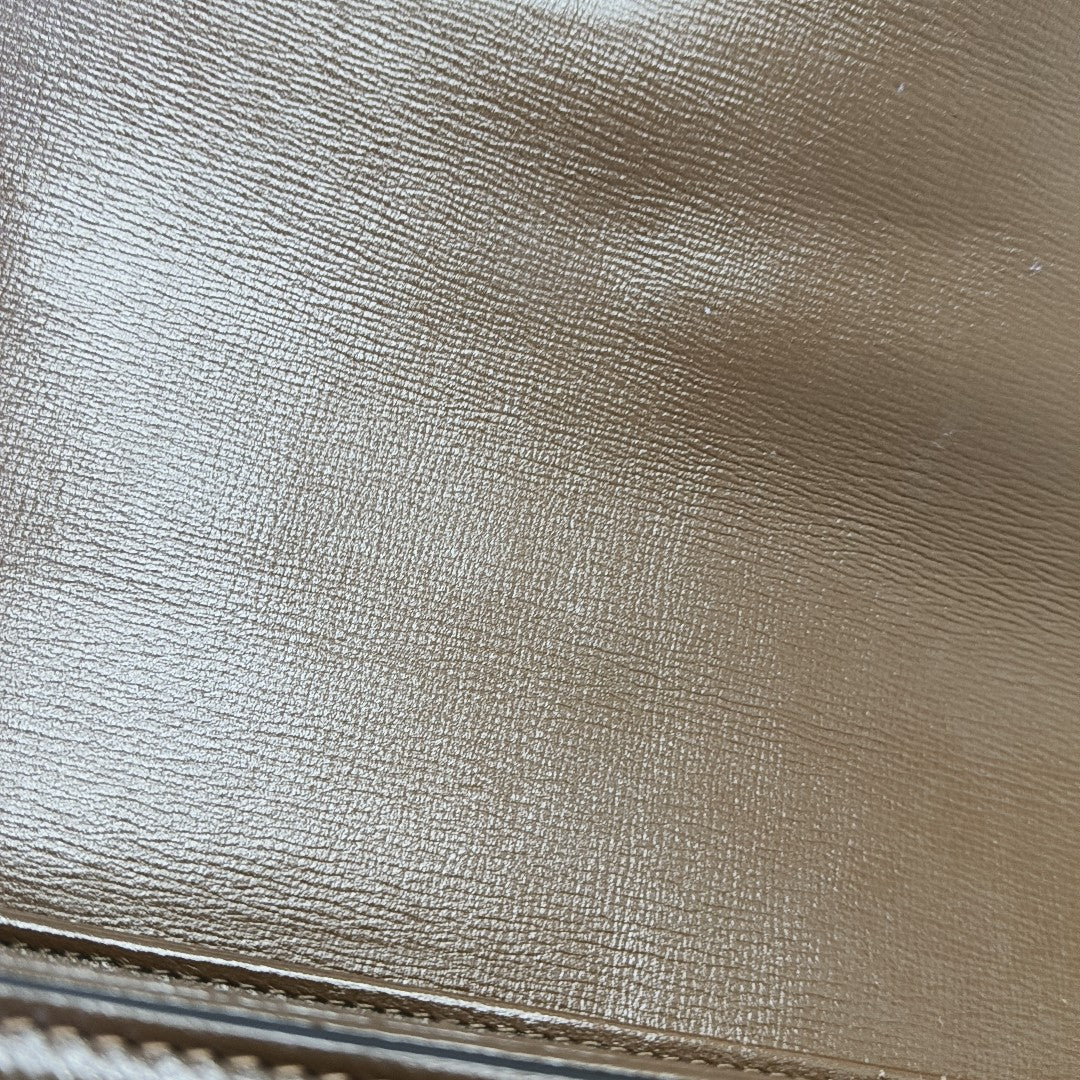 Horsebit 1955 Medium Monogram Coated Canvas Beige
