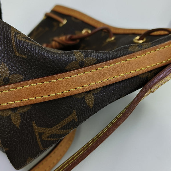 NÉONOÉ Nano Monogram Coated Canvas Brown