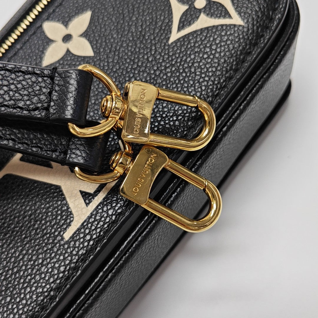 MÉTIS EAST WEST Monogram Calfskin Black