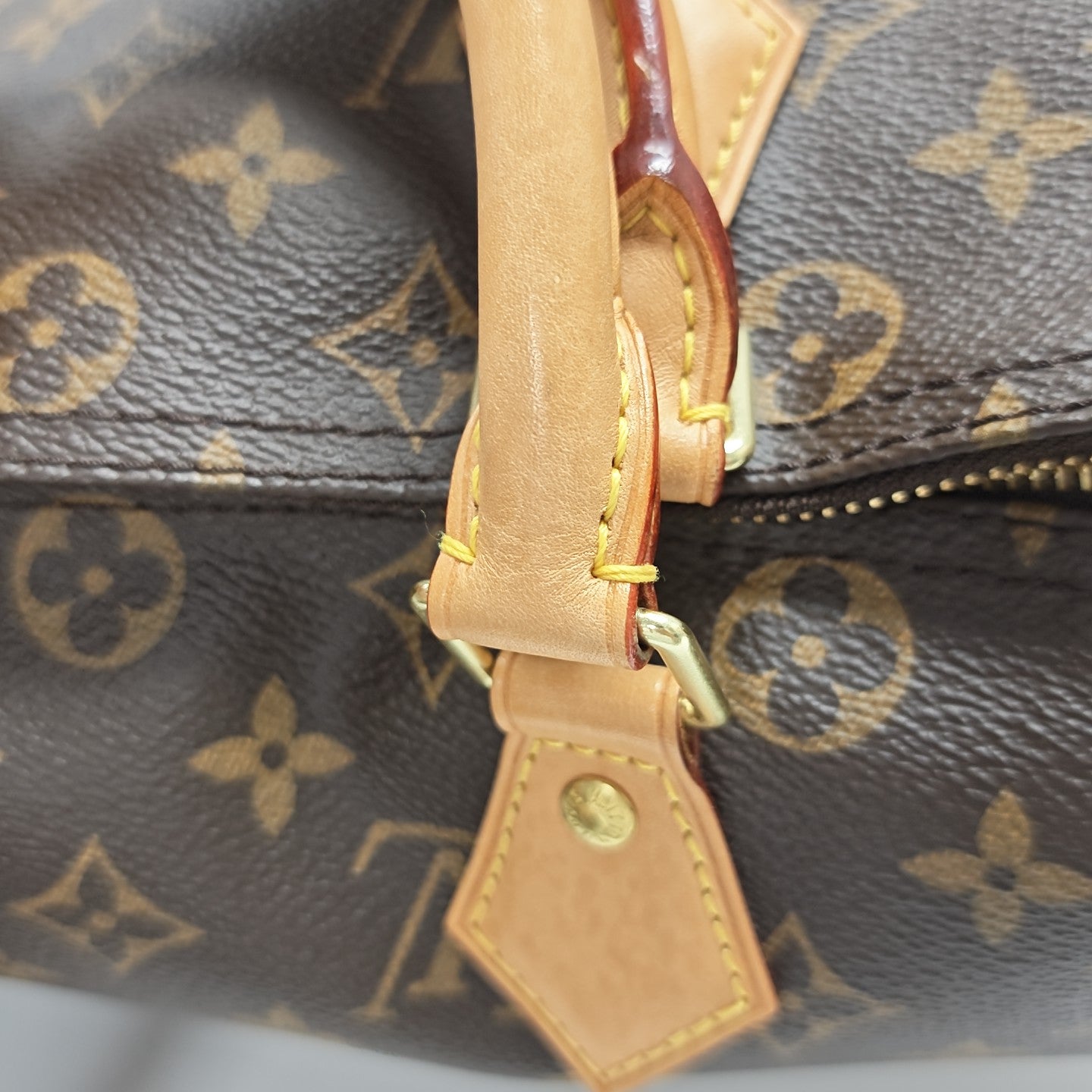SPEEDY 30 Monogram Coated Canvas Brown