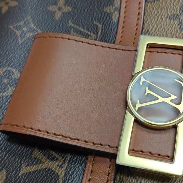 DAUPHINE MM Monogram Coated Canvas Brown