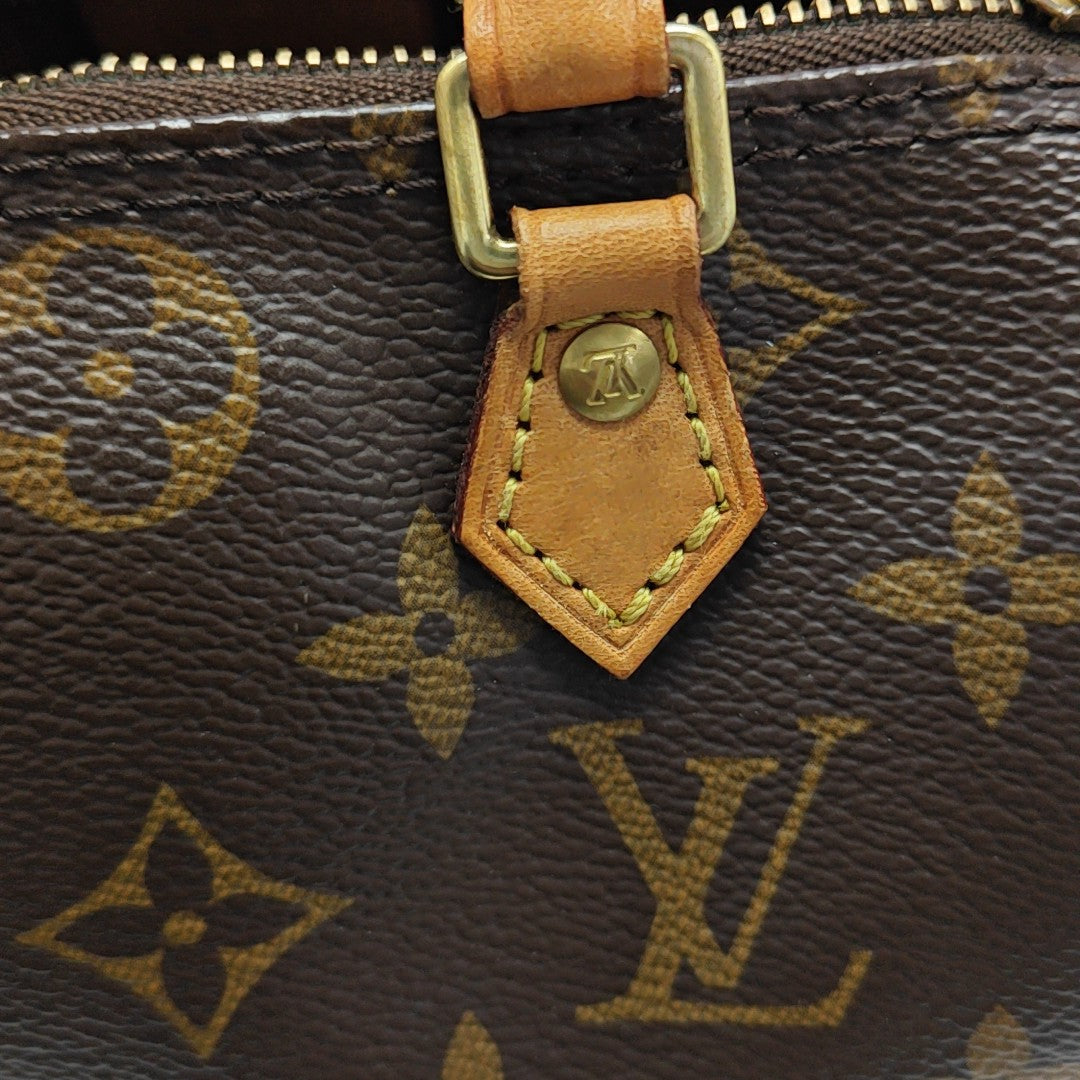 SPEEDY Nano Monogram Coated Canvas Brown