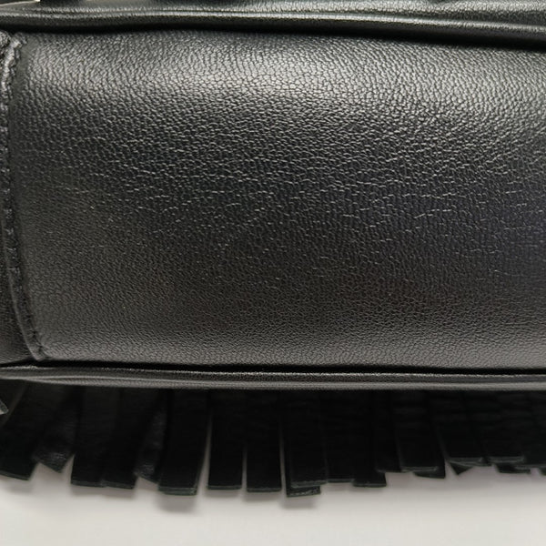Calfskin Shoulder Bag Black