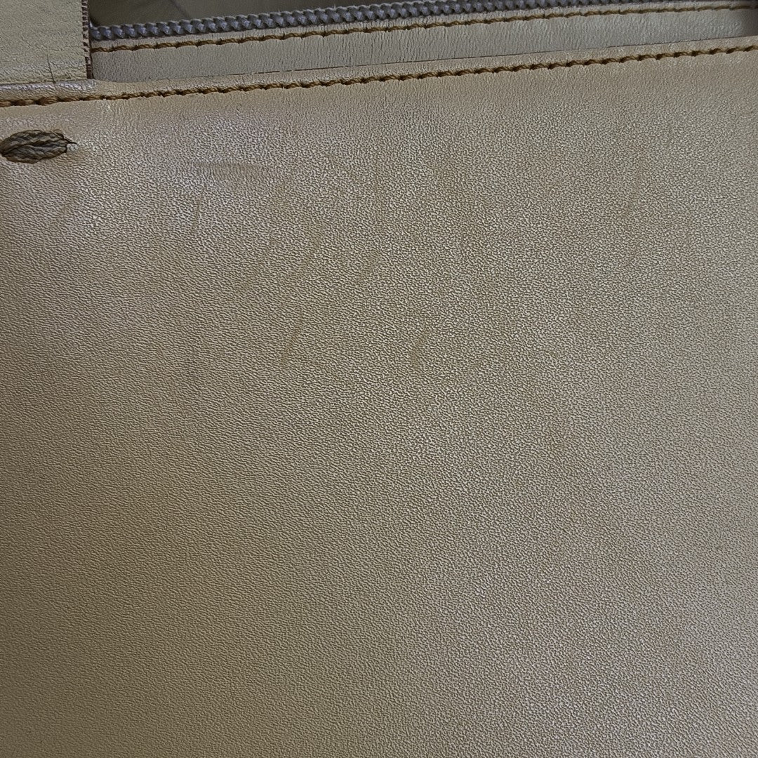 Calfskin Top Handle Bag Beige