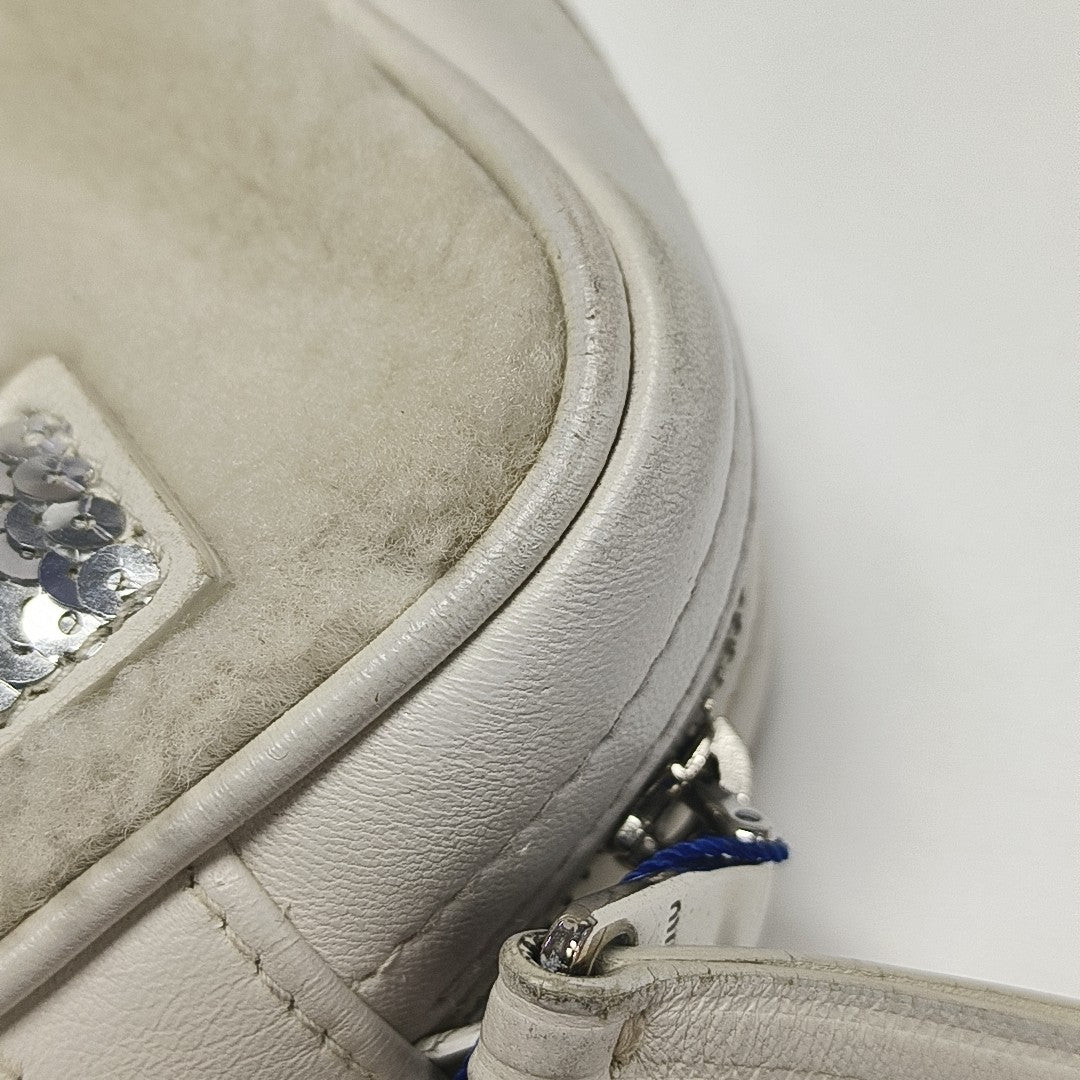 Calfskin Crossbody Bag White