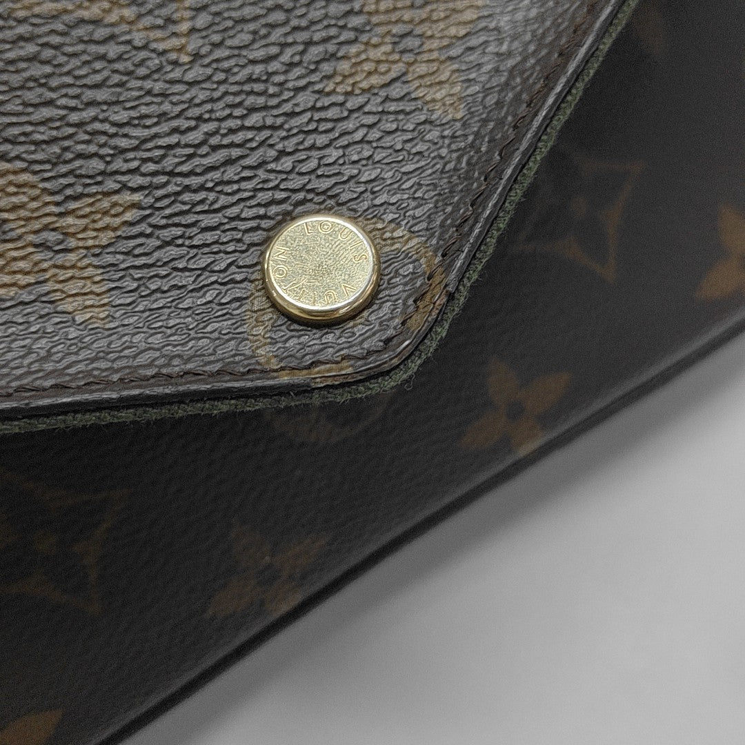 FÉLICIE Monogram Coated Canvas Brown
