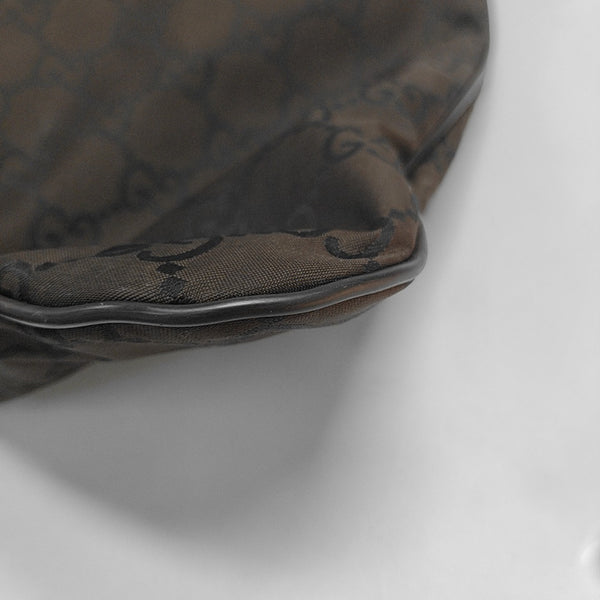 Monogram Canvas Shoulder Bag Brown