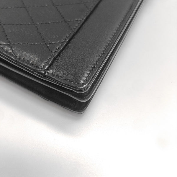 Quilted Lambskin Shoulder Bag Black