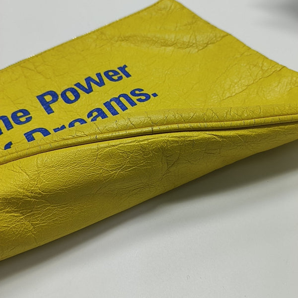 Leather Clutch Yellow