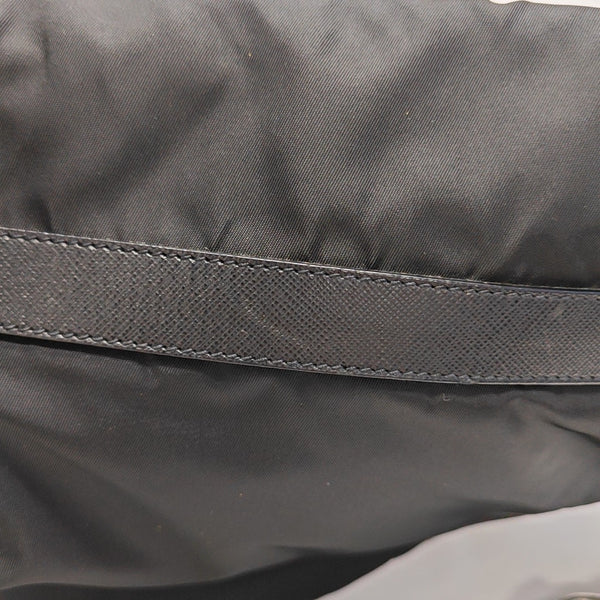 Nylon Shoulder Bag Black