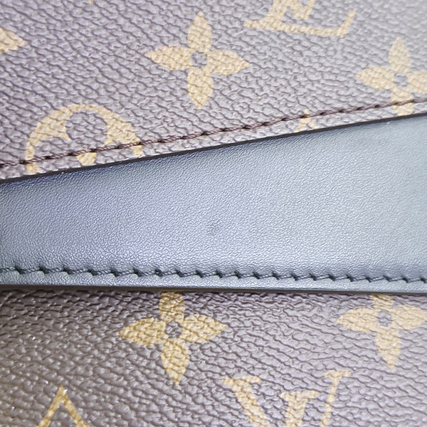 MARCEAU Monogram Coated Canvas Brown