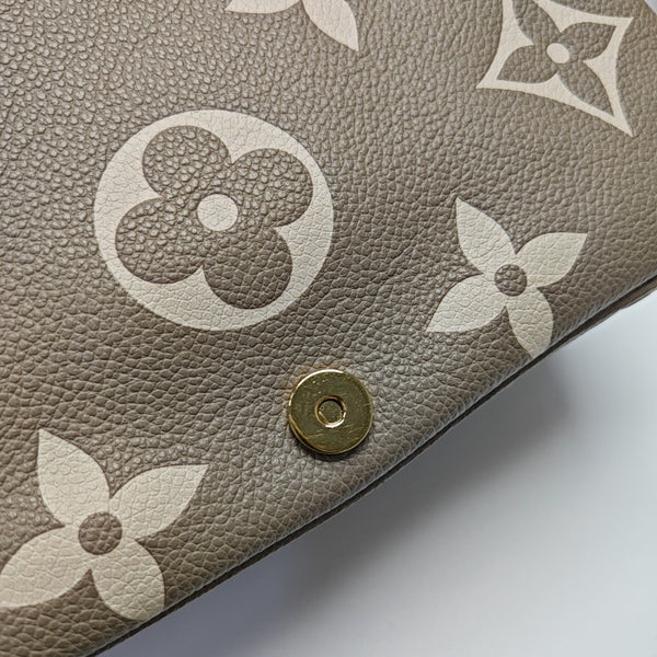 DIANE Monogram Calfskin Gray