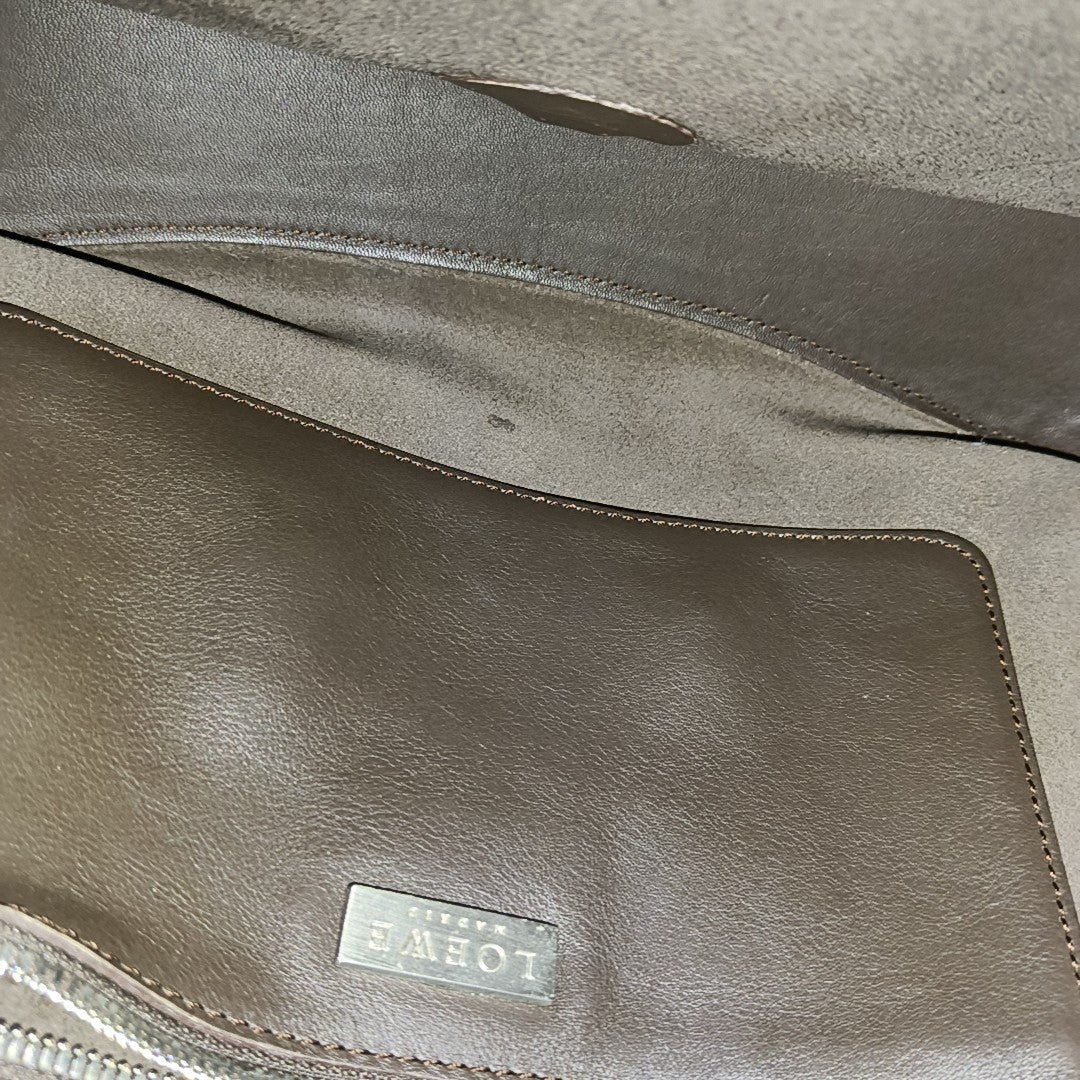 Lambskin Shoulder Bag Brown