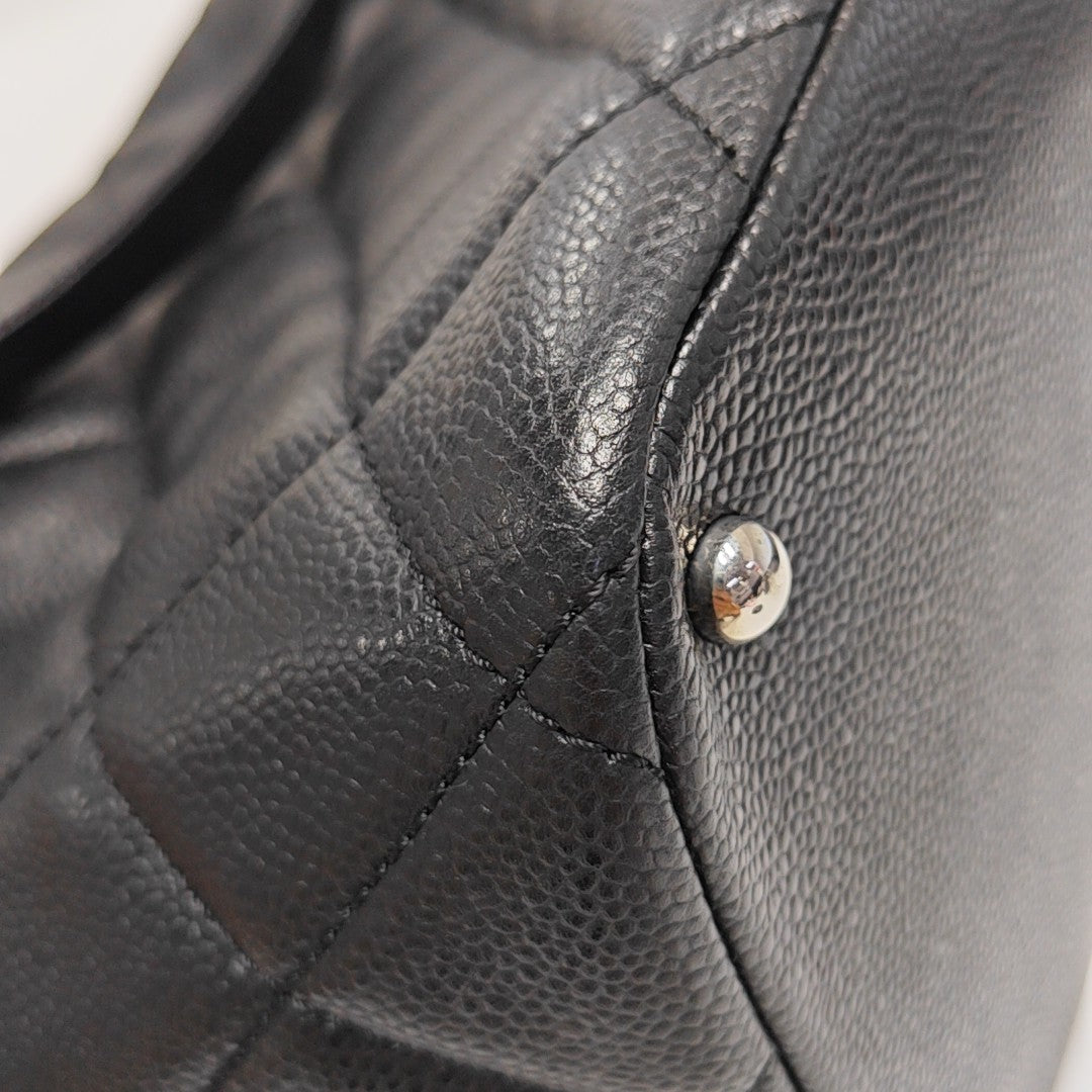 CC TIMELESS SOFT Quilted Grained Calfskin Black