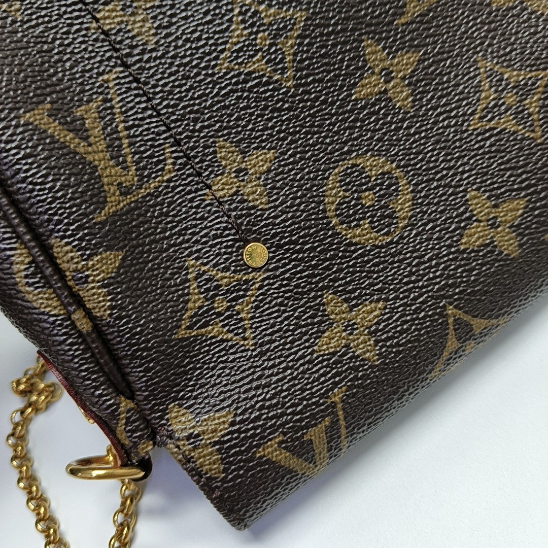 FAVORITE PM Monogram Coated Canvas Brown