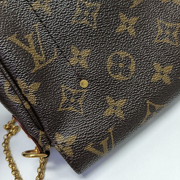 FAVORITE PM Monogram Coated Canvas Brown