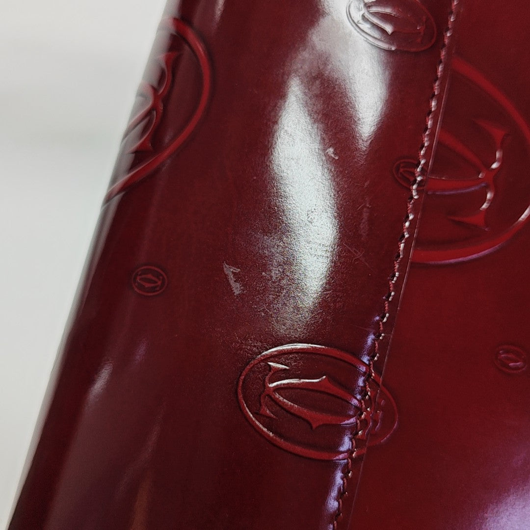 Calfskin Top Handle Bag Red