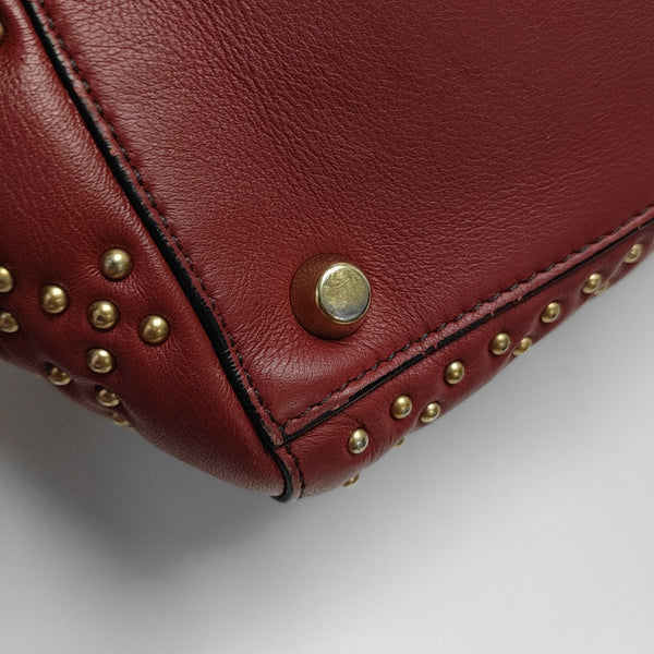 Lady Dior Mediano Piel de Becerro Roja