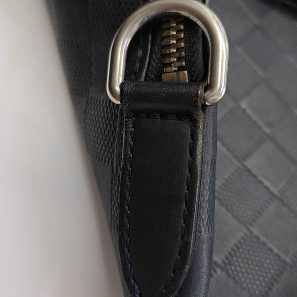AVENUE Damier Calfskin Blue
