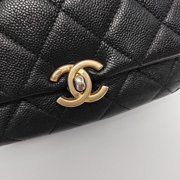Caviar Quilted Grained Calfskin Black
