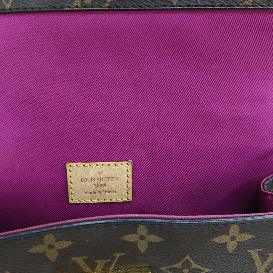CLUNY PM Monogram Coated Canvas Brown