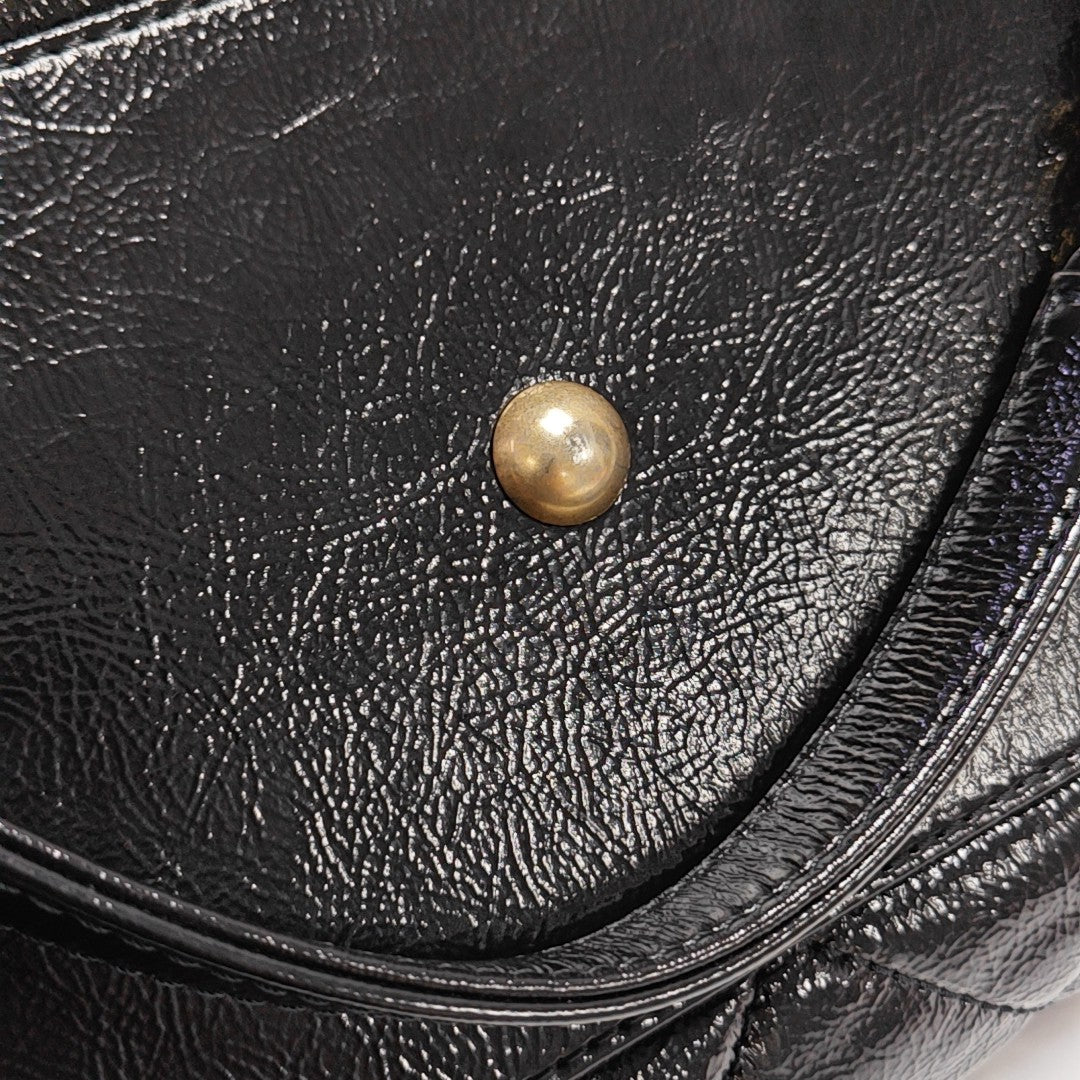 Quilted Calfskin Shoulder Bag Black