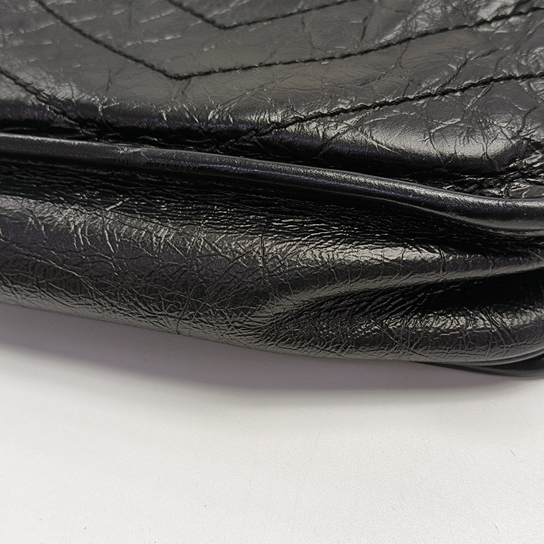 Authenticated pre-owned  NIKI Mini Chevron, Quilted Calfskin Black - Shoulder Bag at Looply