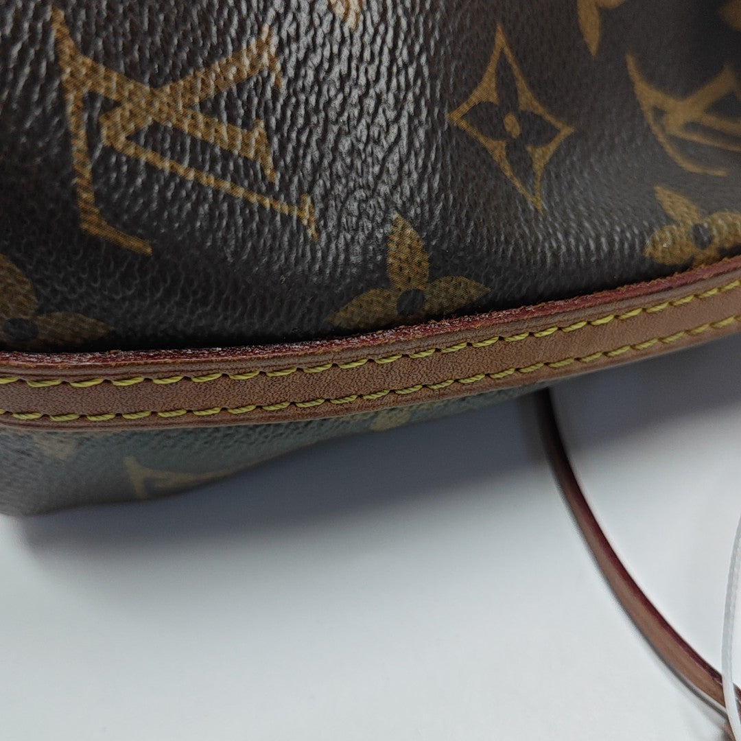 NÉONOÉ Nano Monogram Coated Canvas Brown