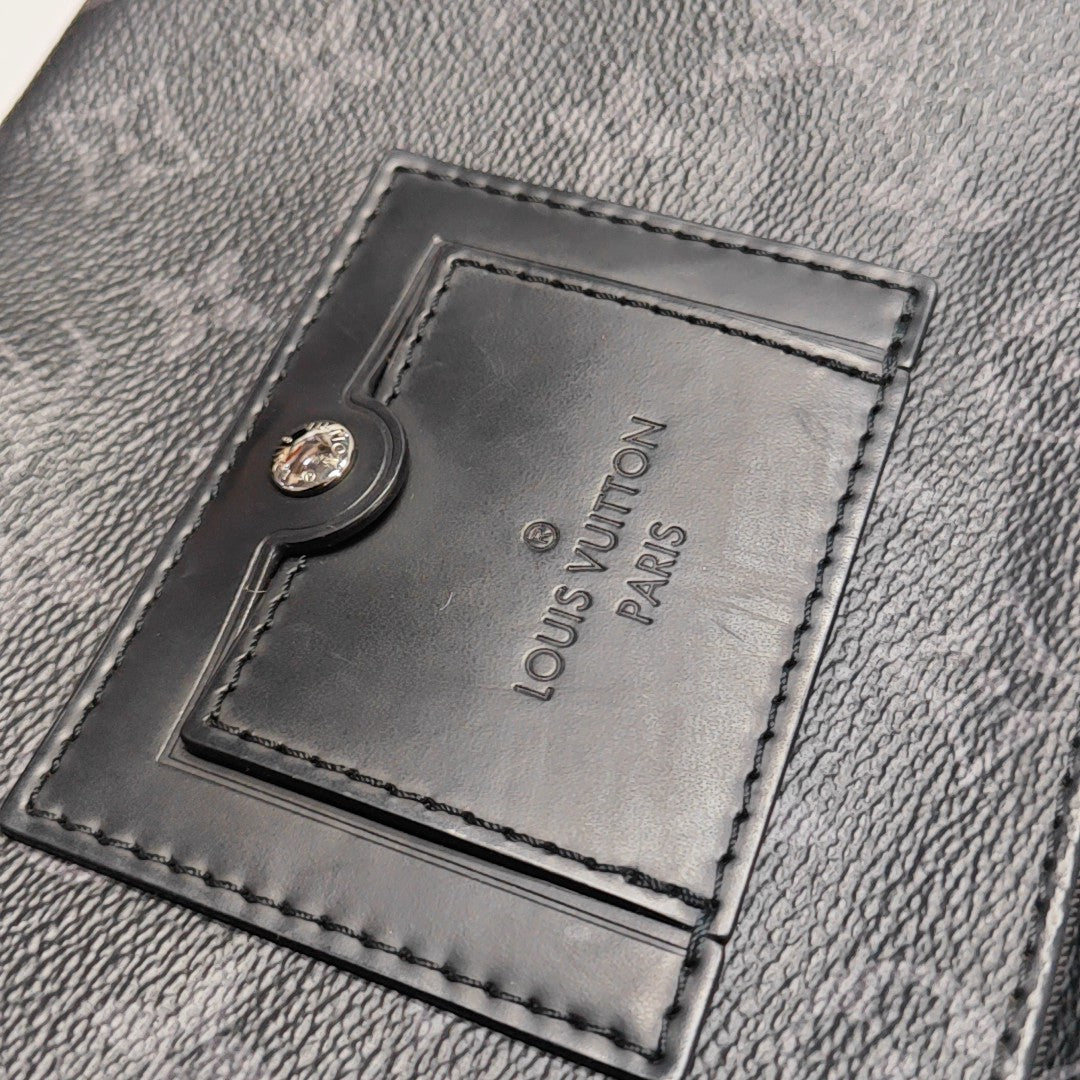 VOYAGER PM Monogram Coated Canvas Black