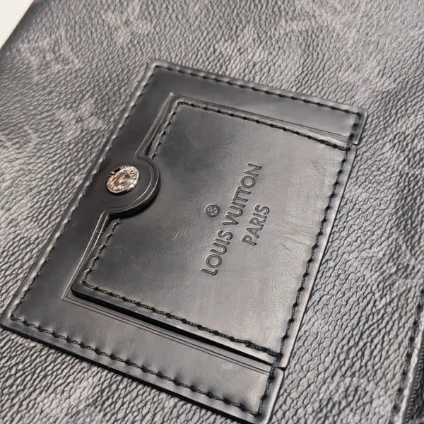VOYAGER PM Monogram Coated Canvas Black