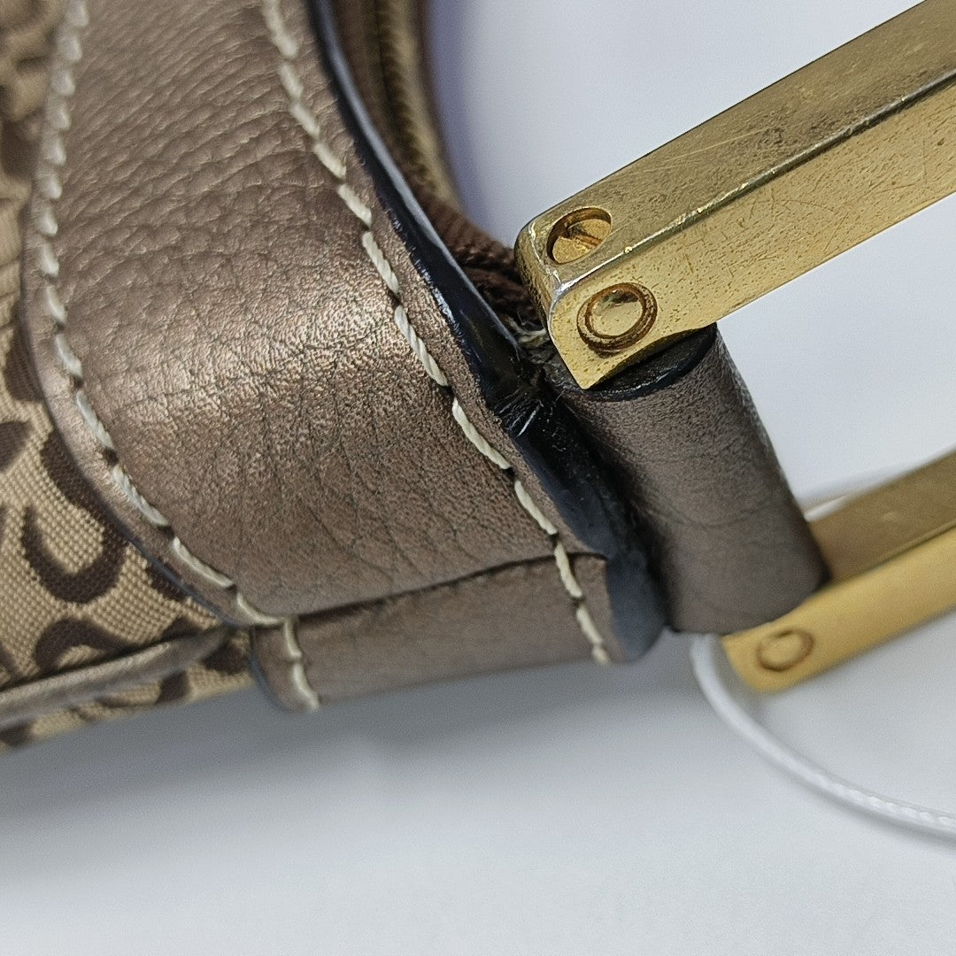 Monogram Canvas Top Handle Bag Beige