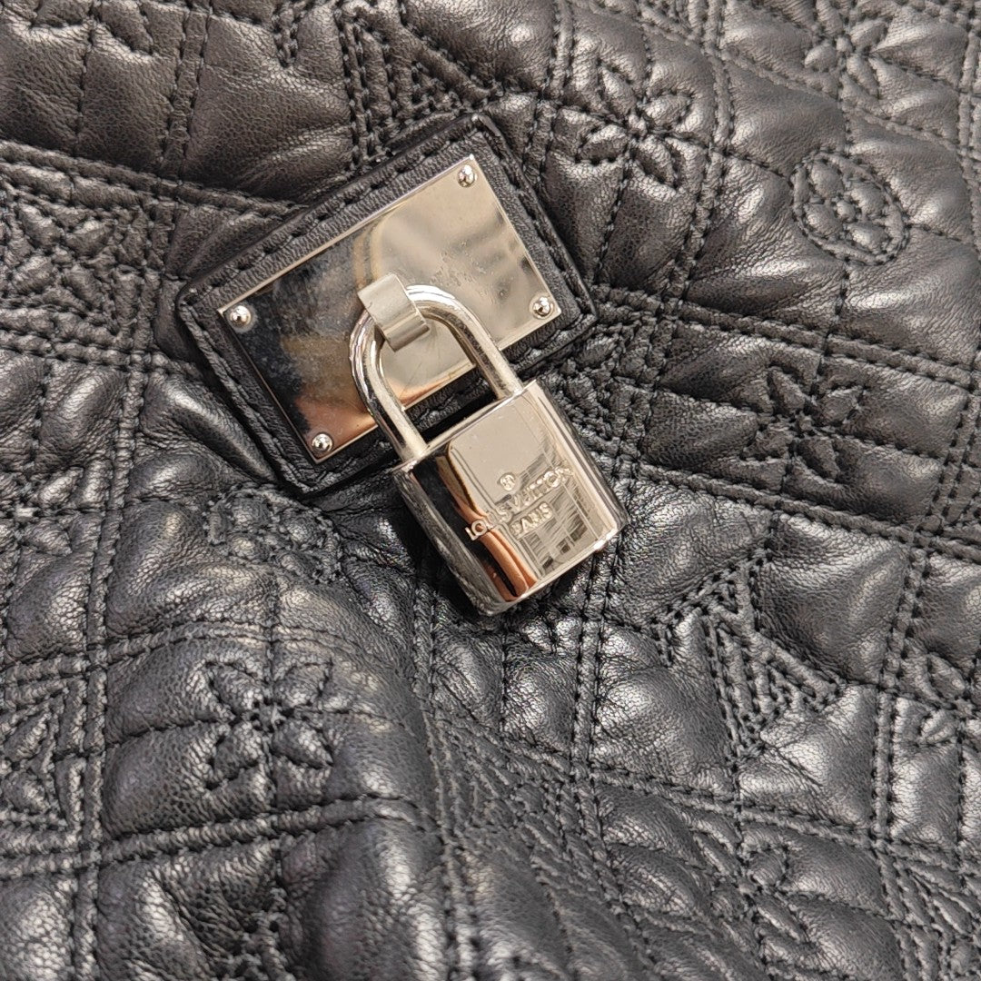 LILIA Monogram Calfskin Black