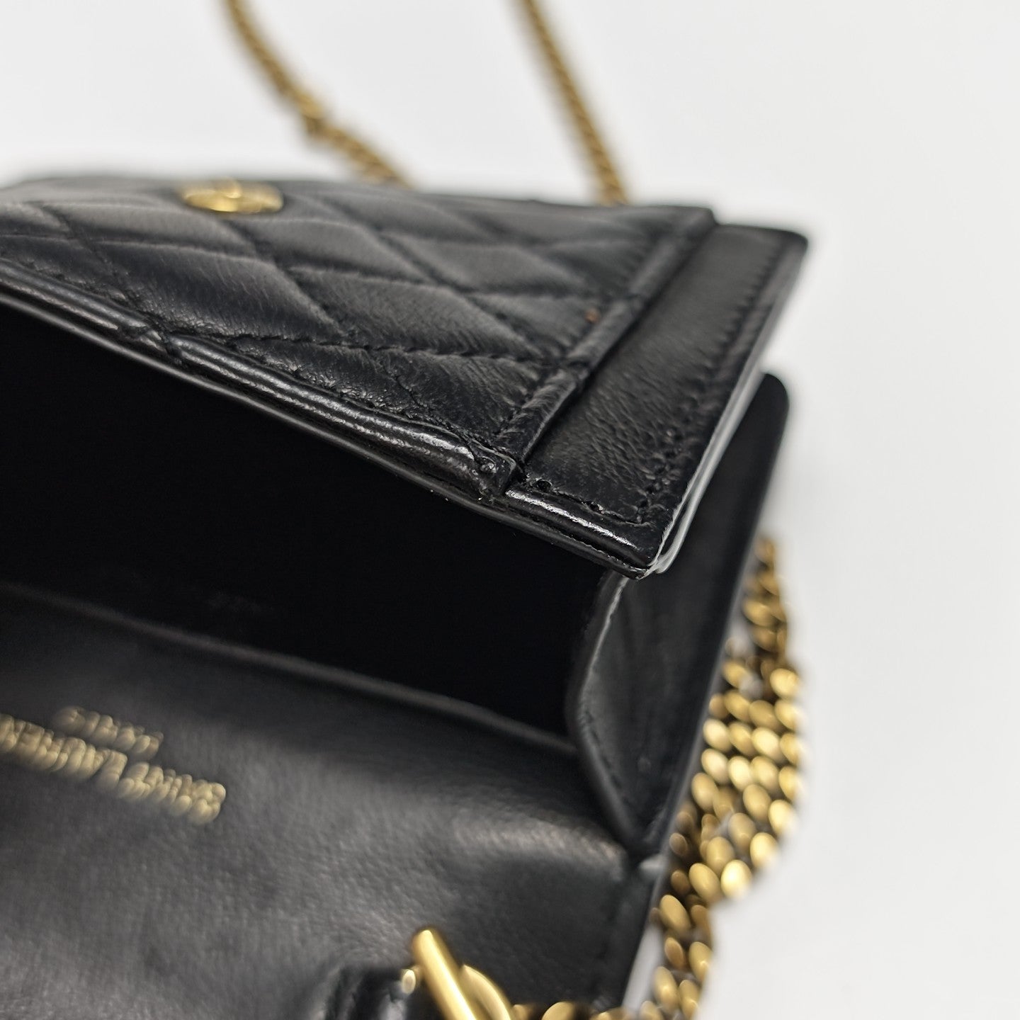 GABY Quilted Lambskin Black