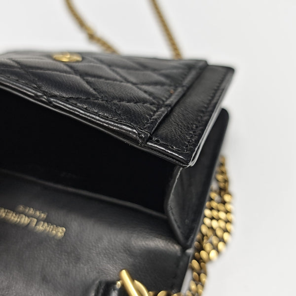 GABY Quilted Lambskin Black